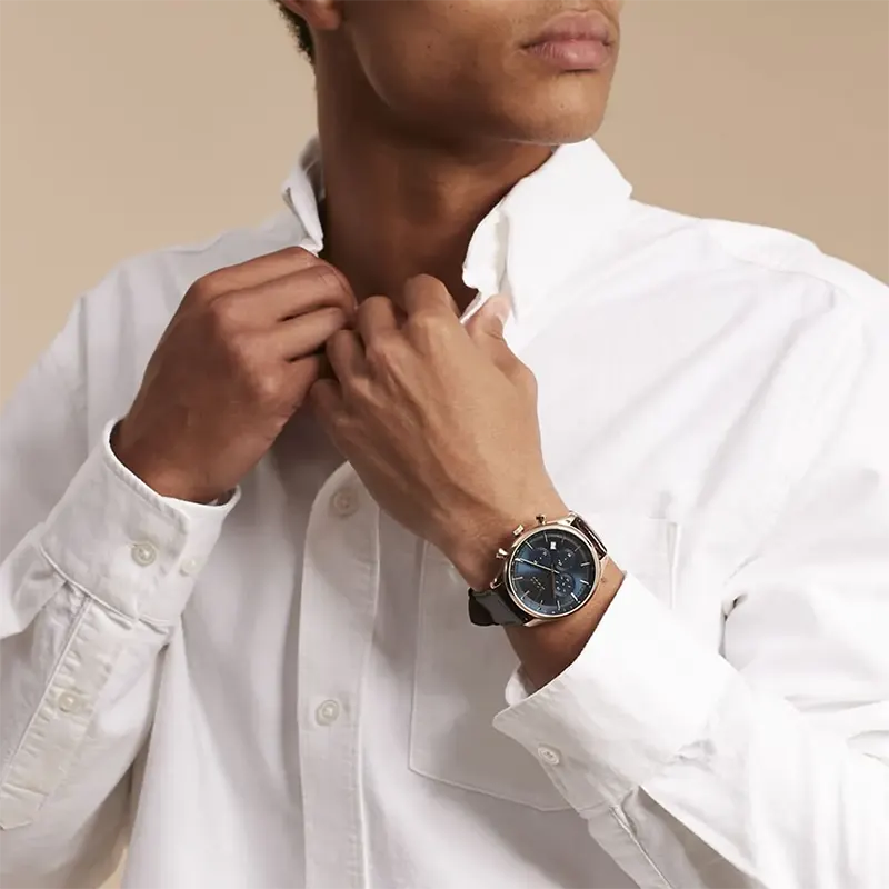 Hugo Boss Gregor Quartz Blue Dial Men's Watch- 1514050